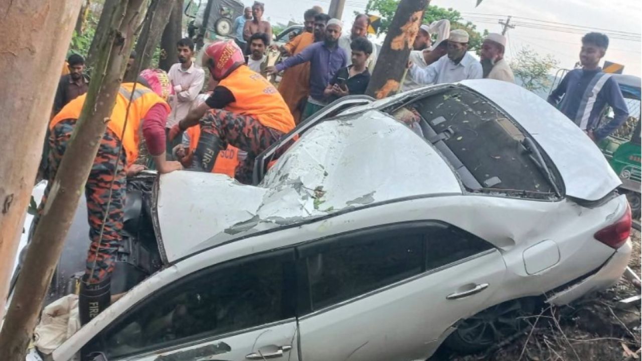 মীরসরাইয়ে গাছের সঙ্গে গাড়ির ধাক্কা, চালক নিহত