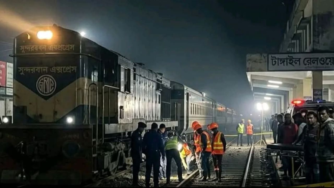 টাঙ্গাইলে ট্রেনে কাটা পড়ে শিশুসহ ৫ জন নিহত